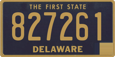 DE license plate 827261