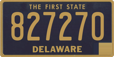 DE license plate 827270