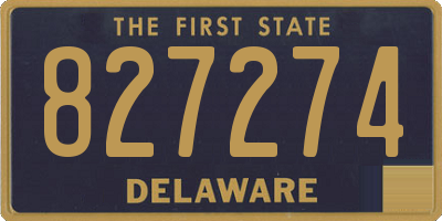 DE license plate 827274