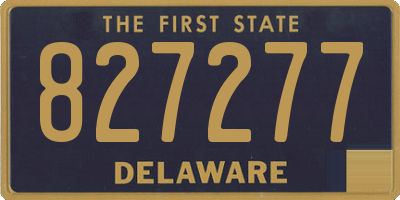 DE license plate 827277
