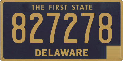 DE license plate 827278