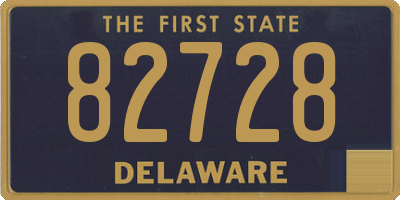 DE license plate 82728