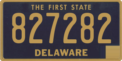 DE license plate 827282