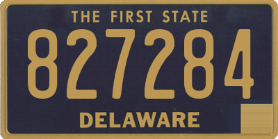 DE license plate 827284