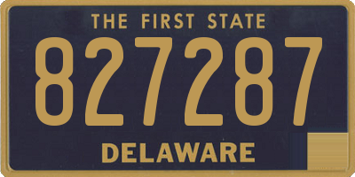 DE license plate 827287