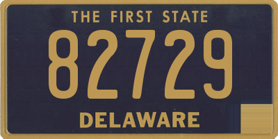 DE license plate 82729