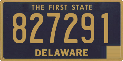 DE license plate 827291