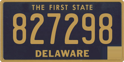 DE license plate 827298