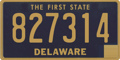 DE license plate 827314
