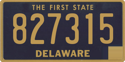 DE license plate 827315