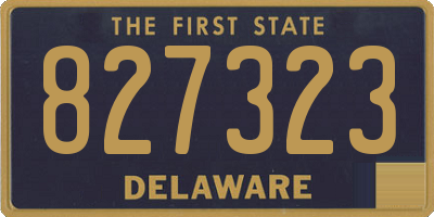 DE license plate 827323