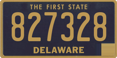 DE license plate 827328