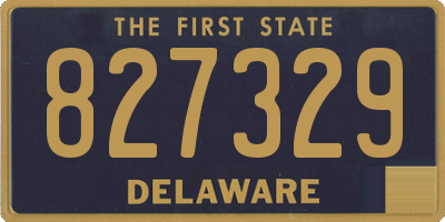 DE license plate 827329