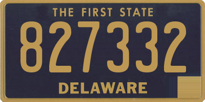 DE license plate 827332