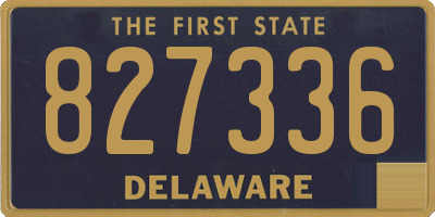 DE license plate 827336