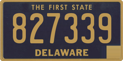 DE license plate 827339