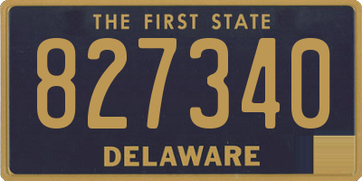 DE license plate 827340
