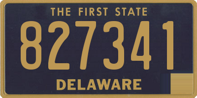 DE license plate 827341