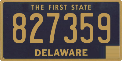 DE license plate 827359