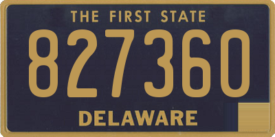 DE license plate 827360