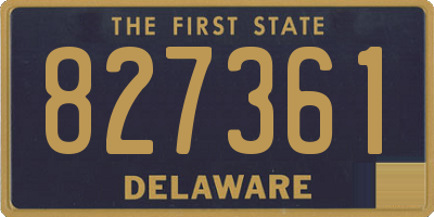 DE license plate 827361