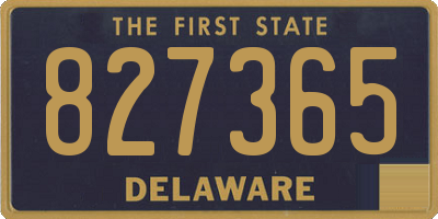 DE license plate 827365