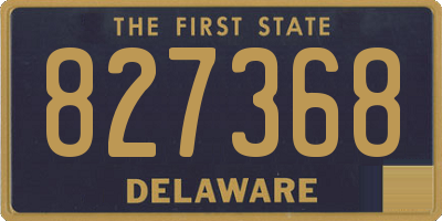 DE license plate 827368
