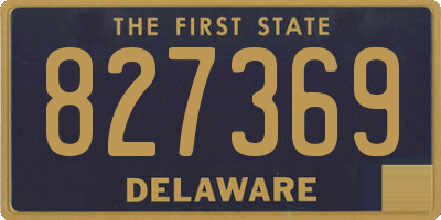 DE license plate 827369