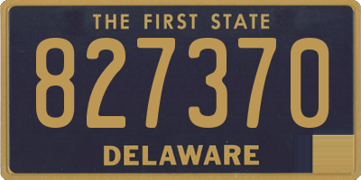 DE license plate 827370