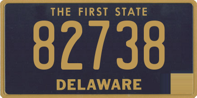 DE license plate 82738