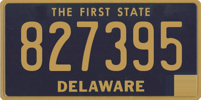 DE license plate 827395