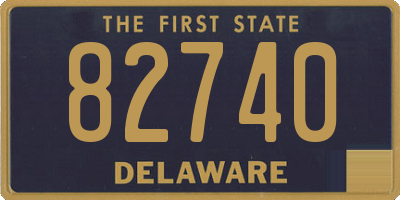 DE license plate 82740