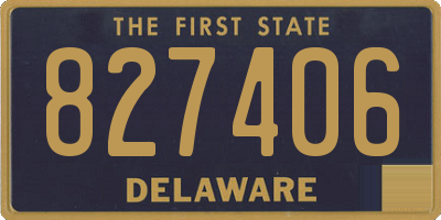DE license plate 827406