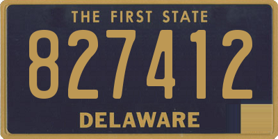 DE license plate 827412