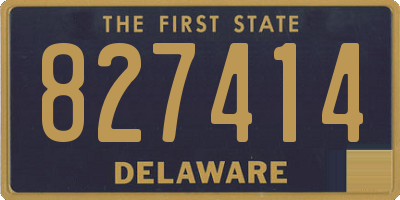 DE license plate 827414