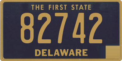 DE license plate 82742