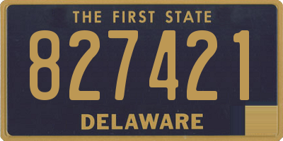 DE license plate 827421