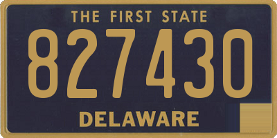DE license plate 827430