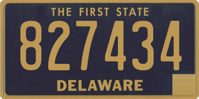 DE license plate 827434