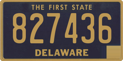 DE license plate 827436