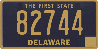 DE license plate 82744