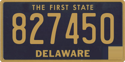 DE license plate 827450