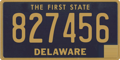 DE license plate 827456