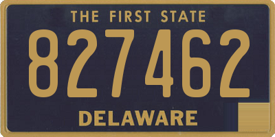 DE license plate 827462