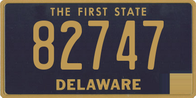 DE license plate 82747
