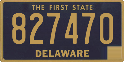 DE license plate 827470