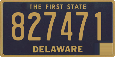 DE license plate 827471