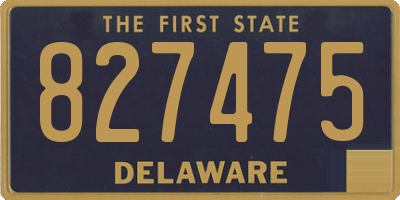 DE license plate 827475