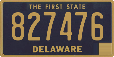 DE license plate 827476