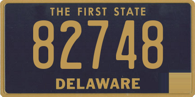 DE license plate 82748